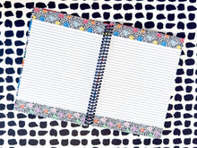 Load image into Gallery viewer, RTS - A5 Sparkly Hardcover Spiral - Floral Leopard