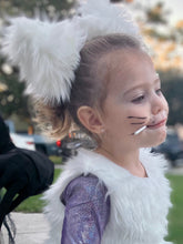 Load image into Gallery viewer, Special Order - Pigtail Clips - White Kitty Ears